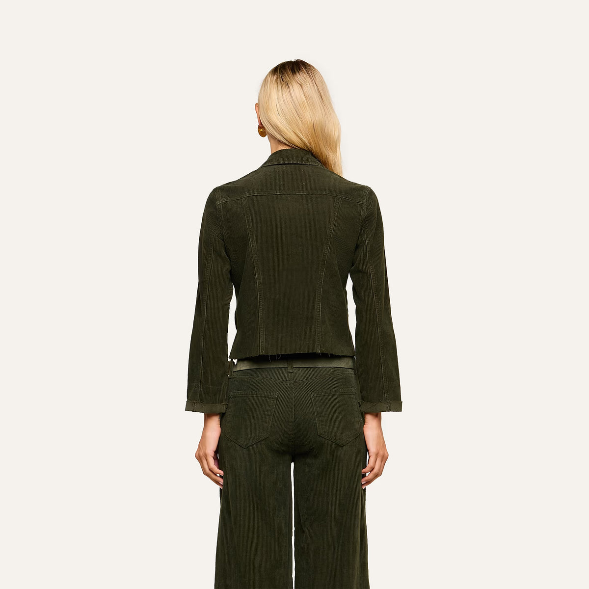 L'Agence Janelle Corduroy Jacket - Army
