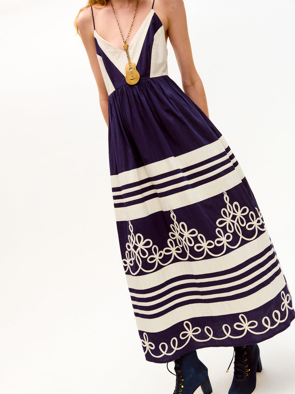 Carolina K Amelia Dress - Navy