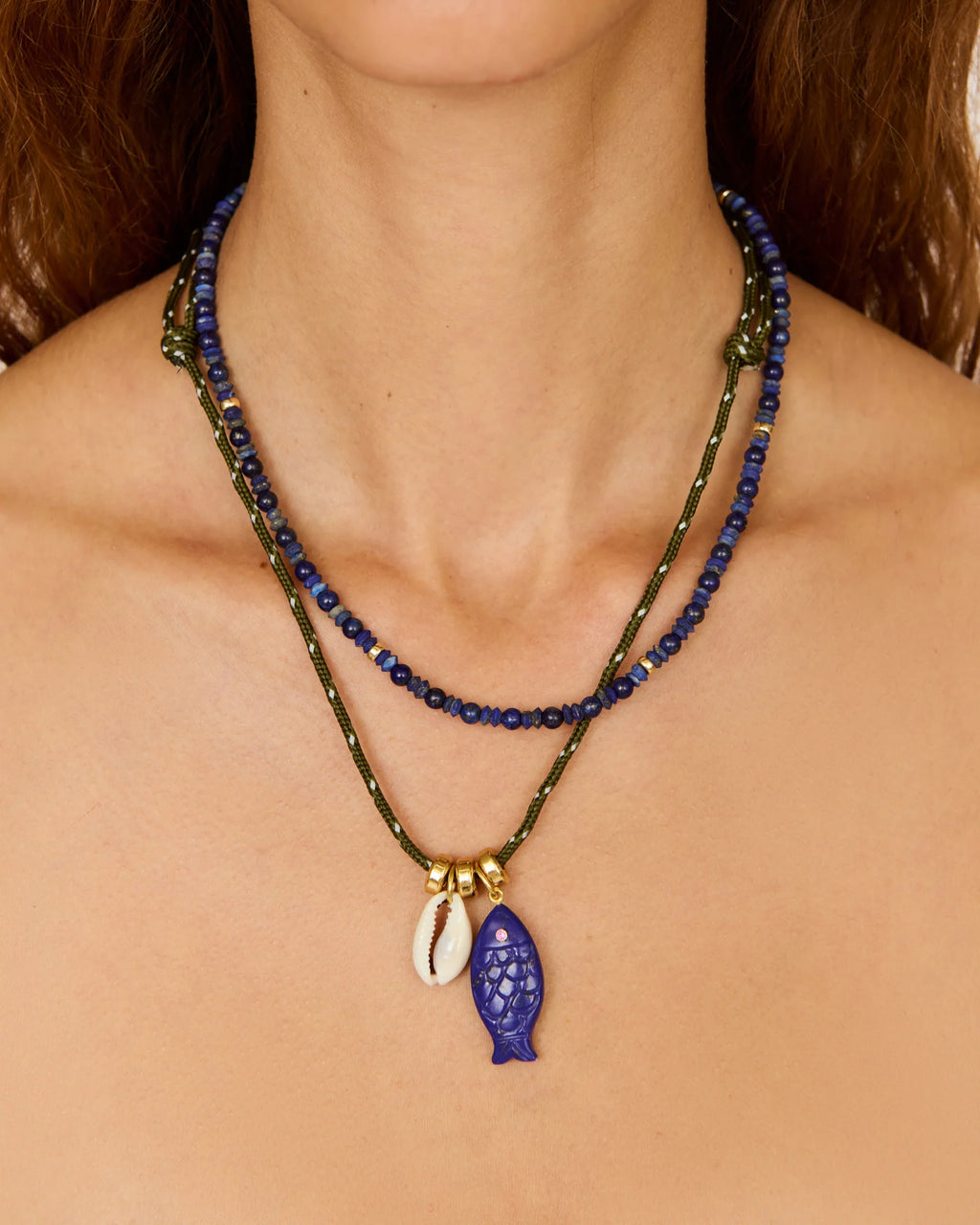 éliou Leo Necklace  - Blue