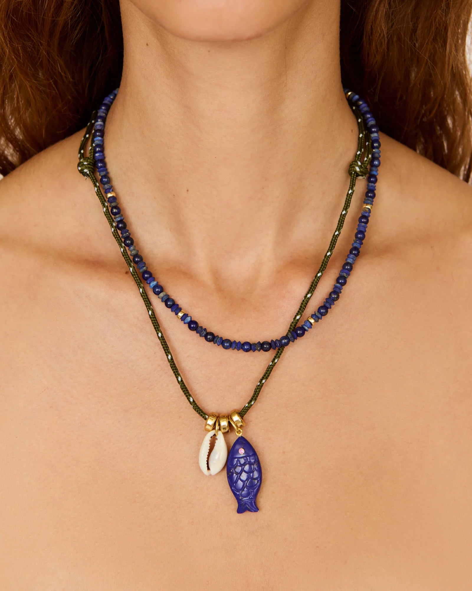 éliou Leo Necklace  - Blue