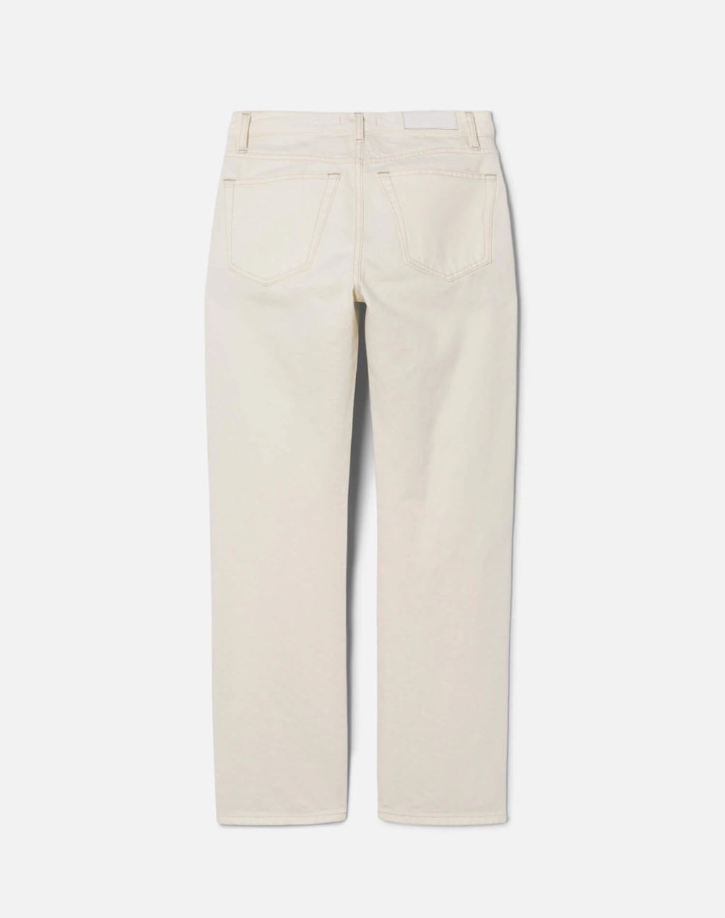 Re/Done Mid Rise Blondie Crop - Crema
