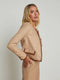 L'Agence Zaya Trim Jacket - Cappuccino Stripe