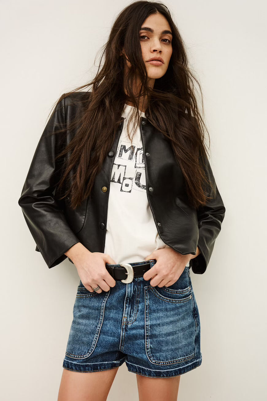 Ba&sh Mylos 3/4 Sleeve Jacket - Black