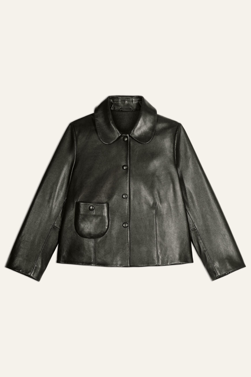 Ba&sh Mylos Leather Jacket - Noir