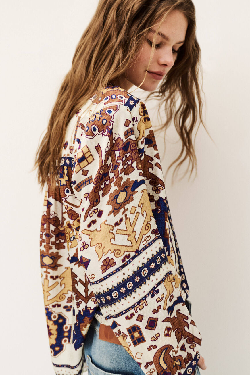 Ba&sh Varone Printed Blouse