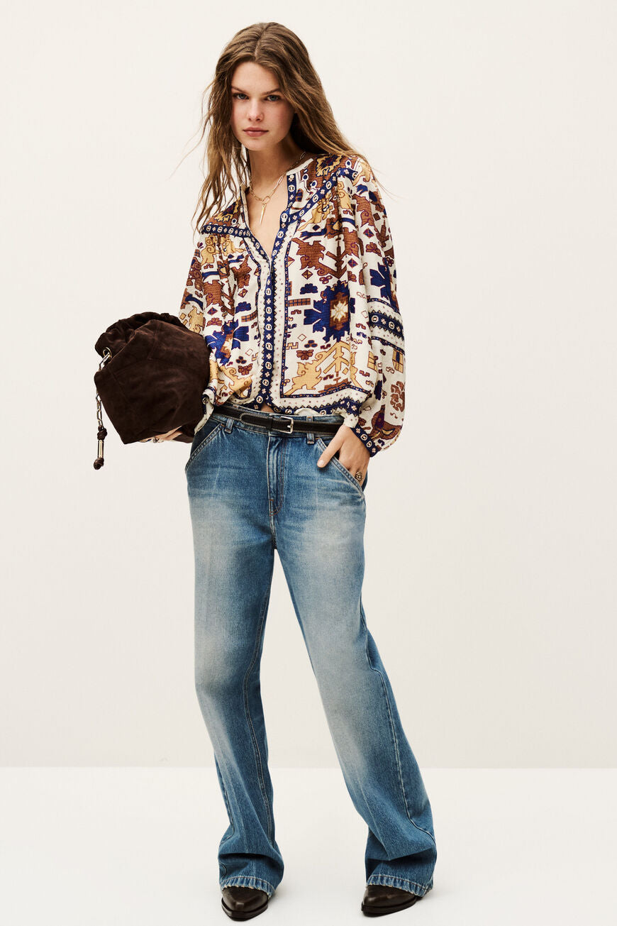 Ba&sh Varone Printed Blouse