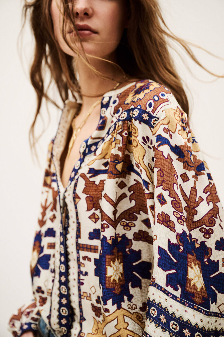 Ba&sh Varone Printed Blouse