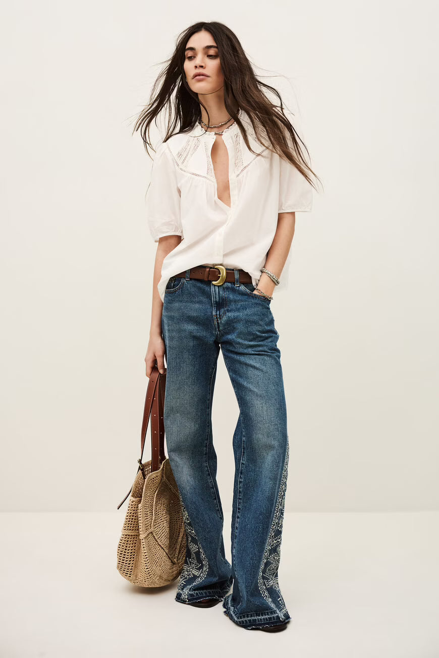 Ba&sh Nella Shirt - Ecru