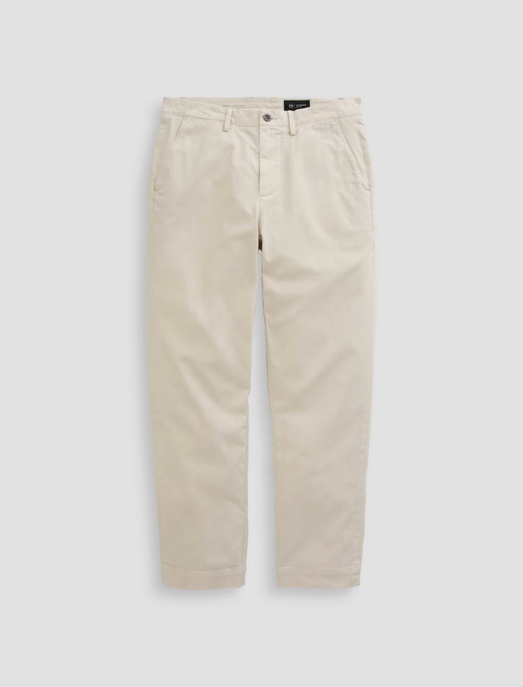 AG Archie SUD Trouser Sueded Sateen Straight Trouser - Pumice