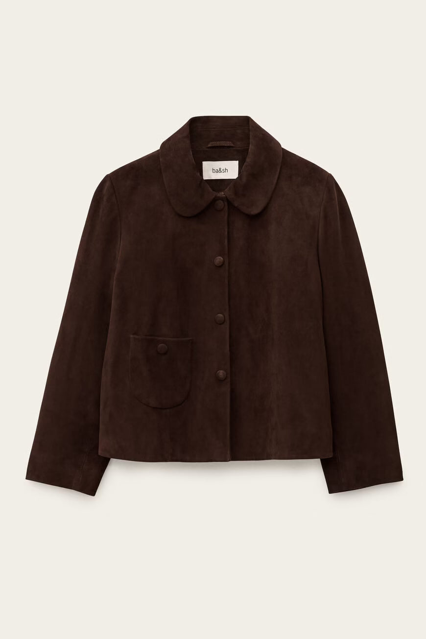 Ba&sh Mylos 3/4 Sleeve Jacket - Brown