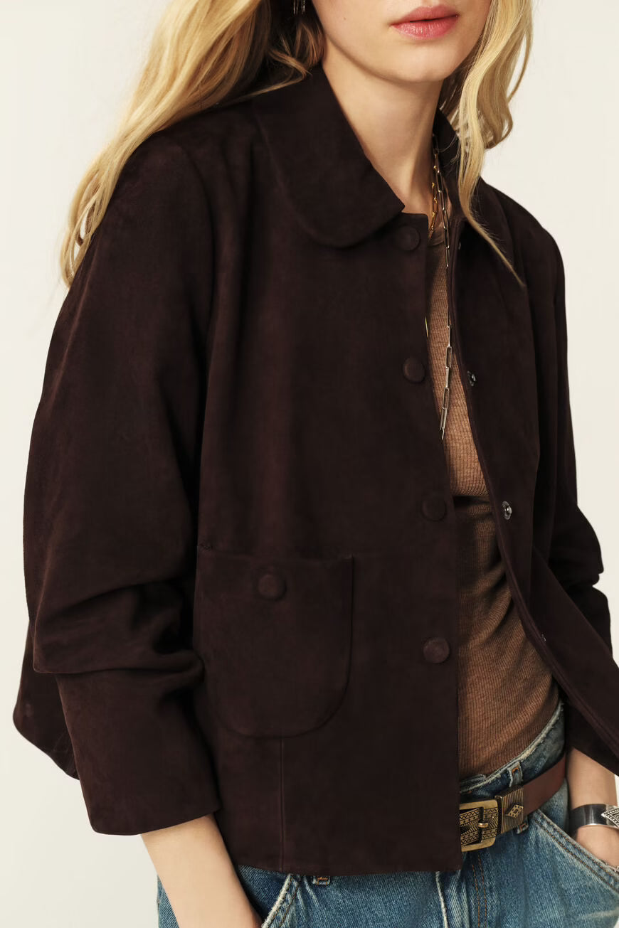 Ba&sh Mylos 3/4 Sleeve Jacket - Brown
