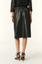 Ba&sh Pona Leather Skirt - Black