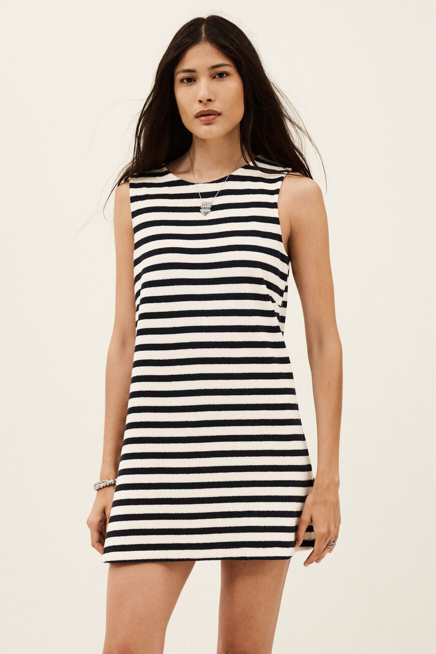 Ba&sh Fawn Dress - Navy Stripe