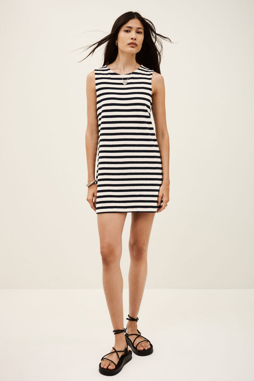Ba&sh Fawn Dress - Navy Stripe