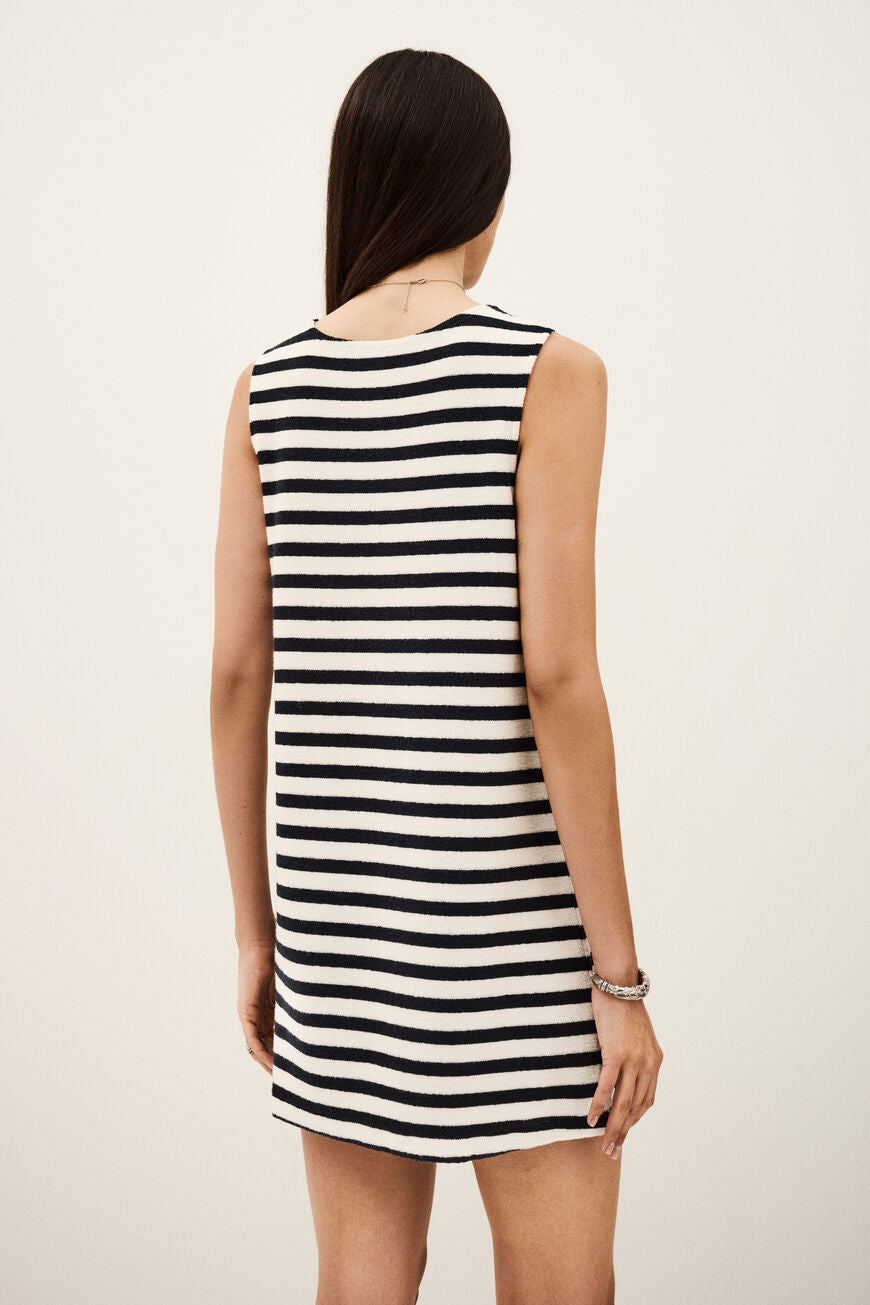 Ba&sh Fawn Dress - Navy Stripe