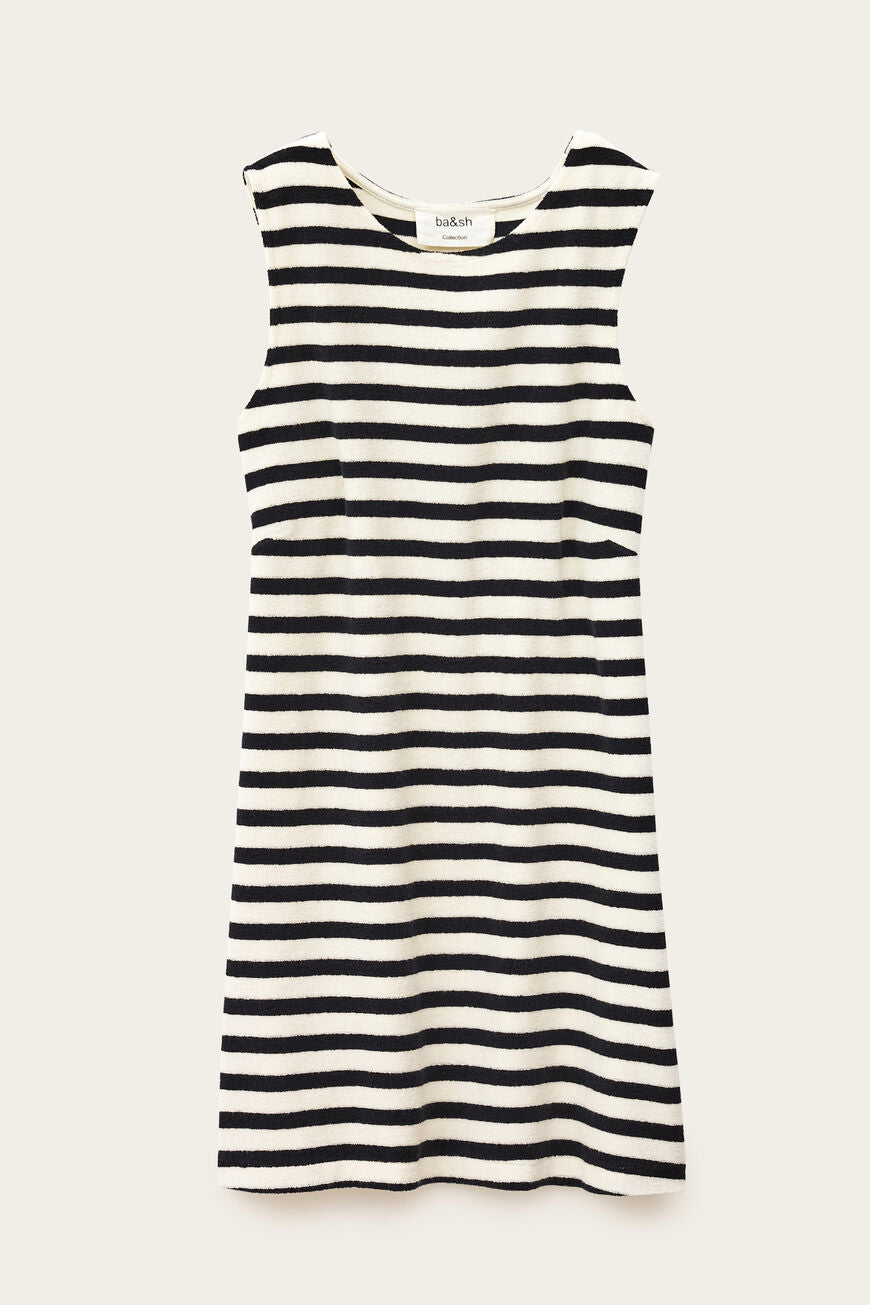 Ba&sh Fawn Dress - Navy Stripe
