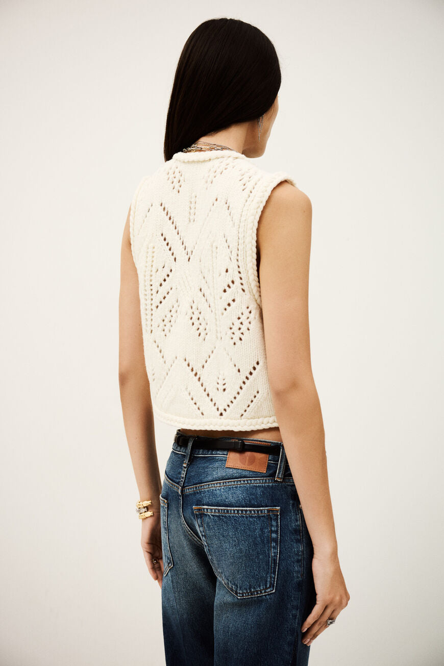 Ba&sh Giles Cardigan - Ecru