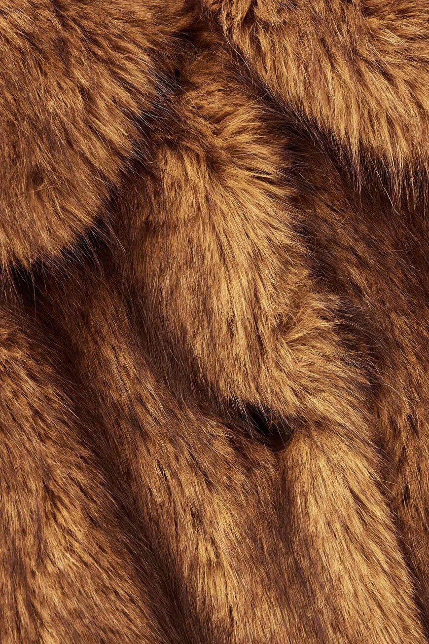 Ba&sh Lestor Faux Fur Coat - Beige