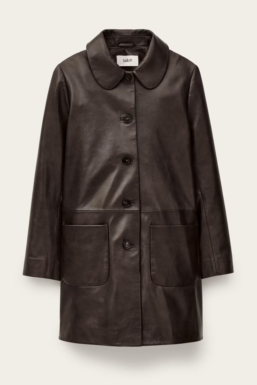 Ba&sh Madie 3/4 Length Coat - Brown