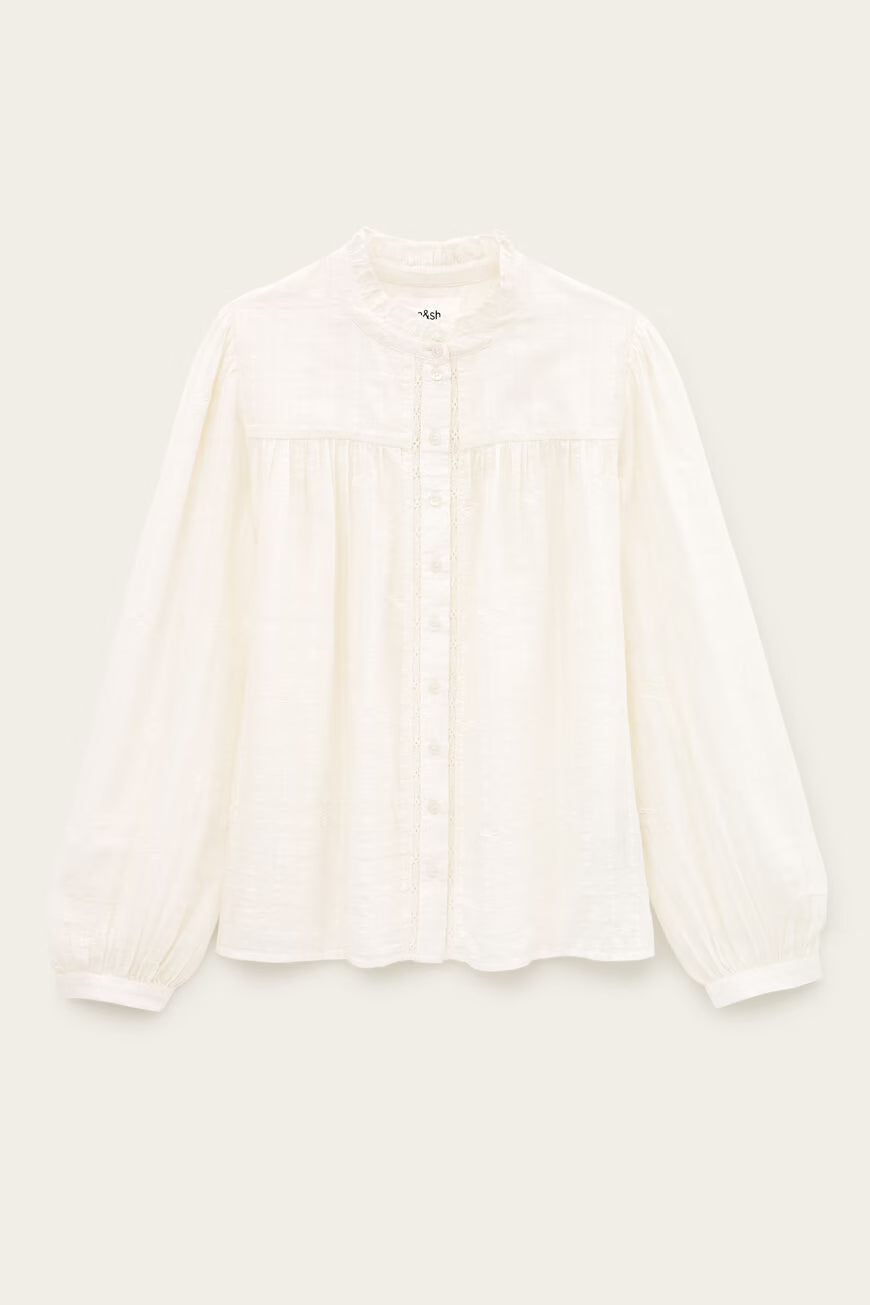 Ba&sh Melody Embroidered Blouse - Off-White