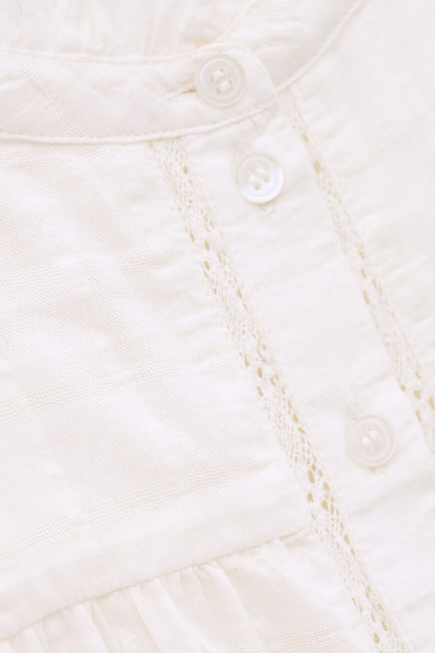 Ba&sh Melody Embroidered Blouse - Off-White