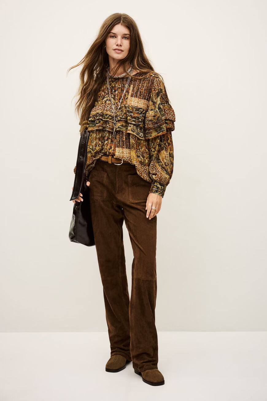 Ba&sh Mossi Wide-Leg Pants - Brown