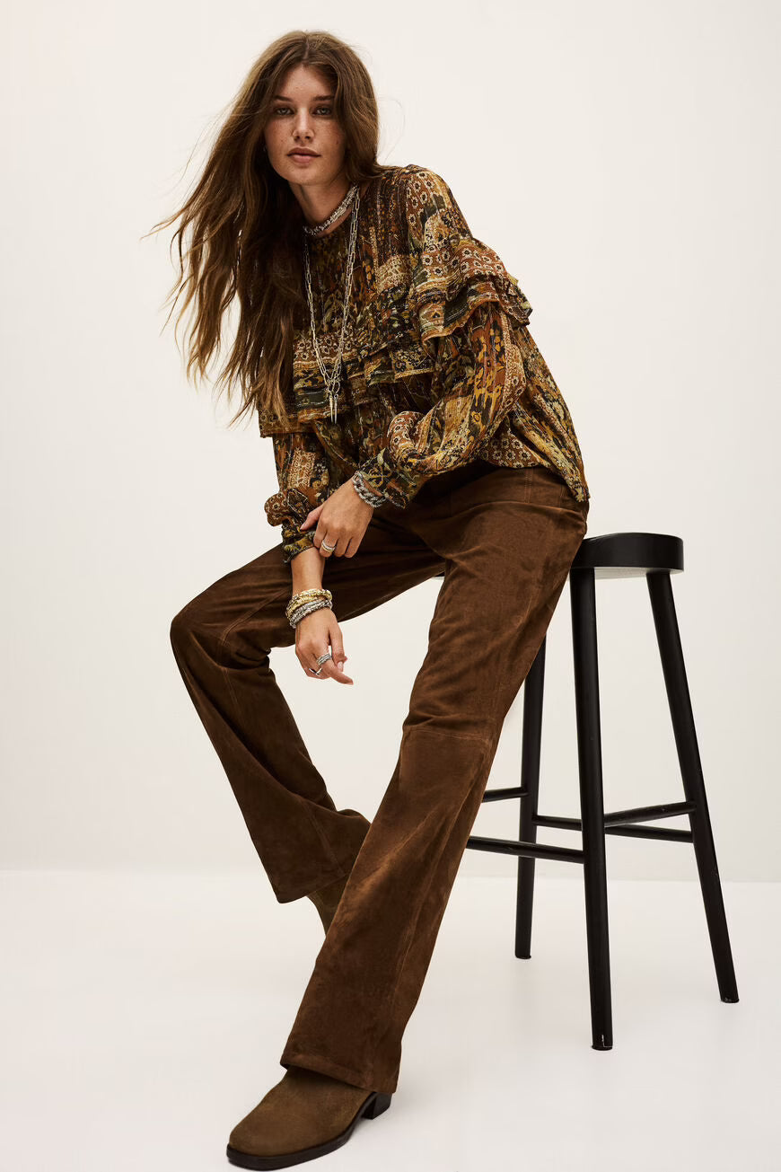 Ba&sh Mossi Wide-Leg Pants - Brown