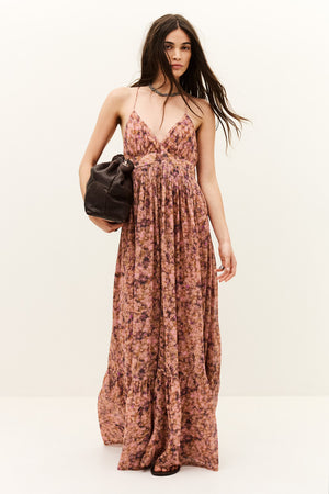 Ba&sh Agnes Robe Maxi Dress - Rose