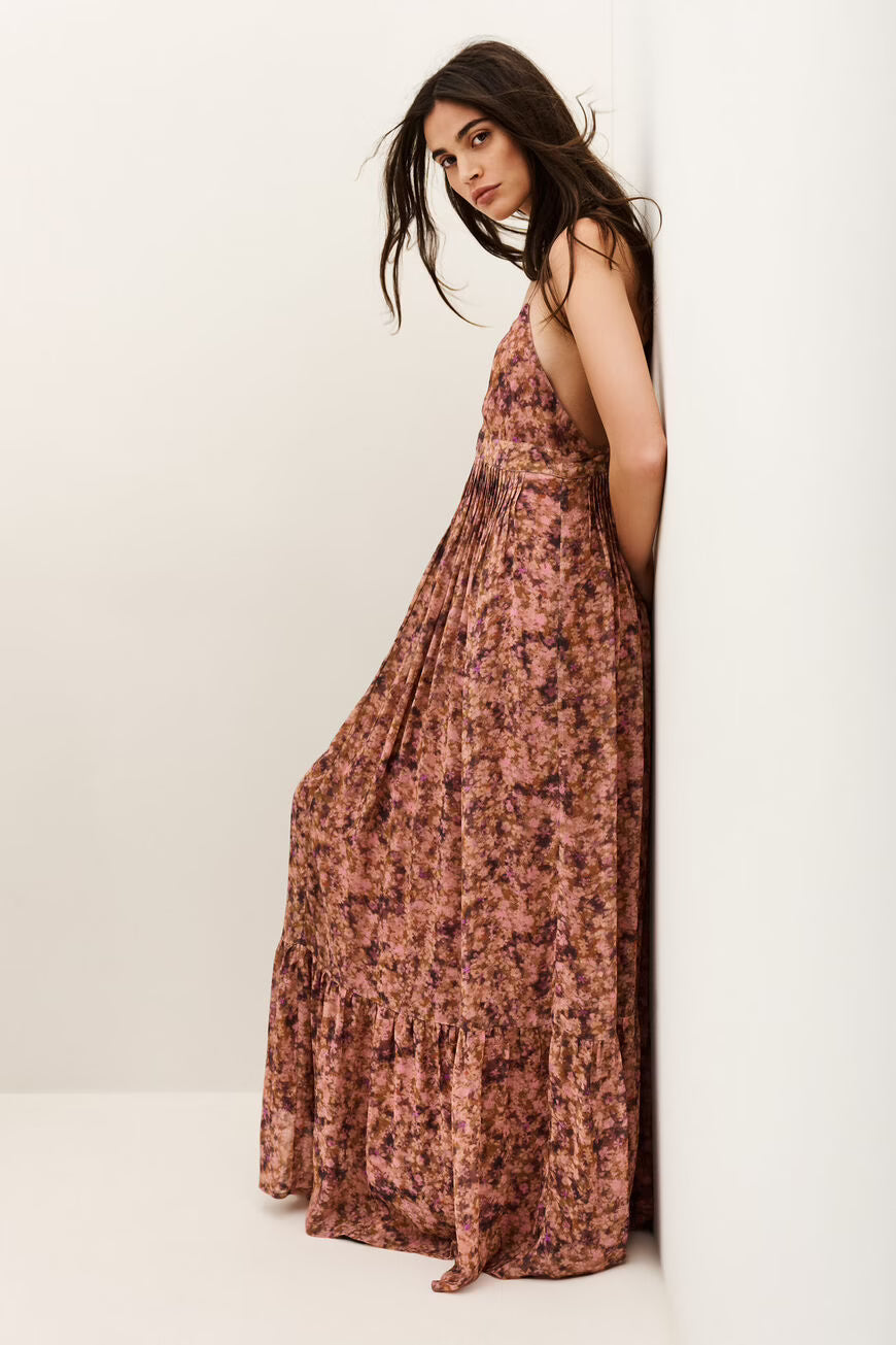 Ba&sh Agnes Robe Maxi Dress - Rose