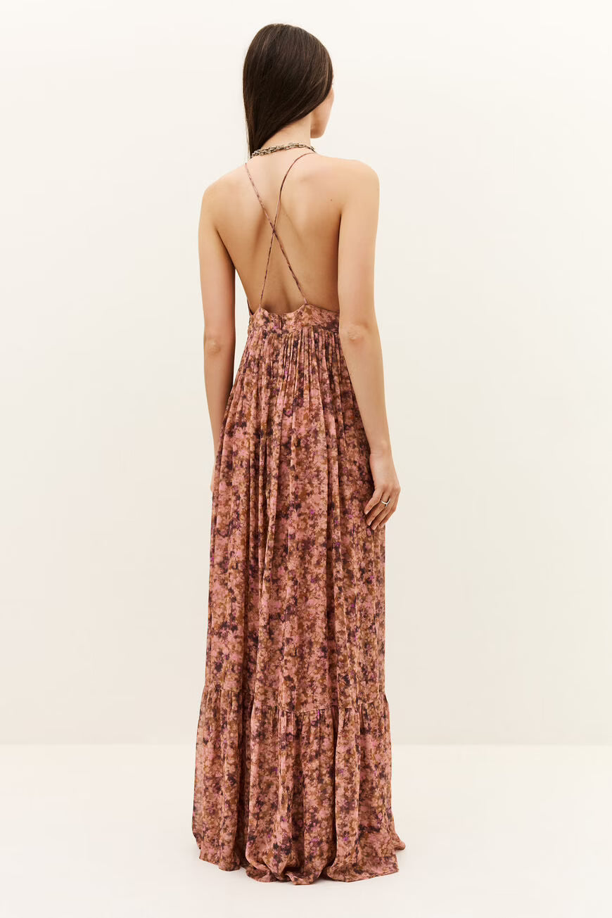 Ba&sh Agnes Robe Maxi Dress - Rose