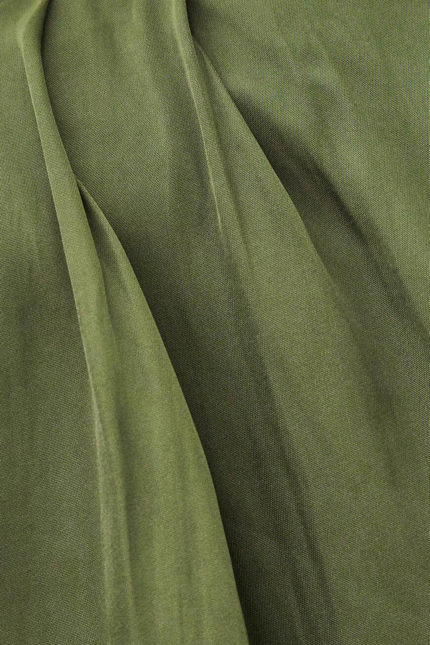 Ba&sh Celea Robe Midi Dress - Kaki