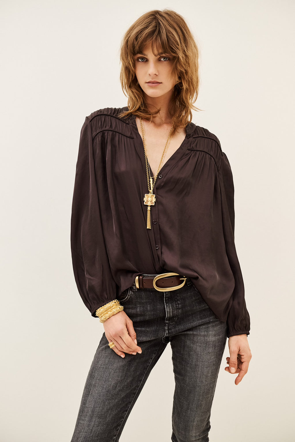 Ba&sh Cessia Top  - Purple