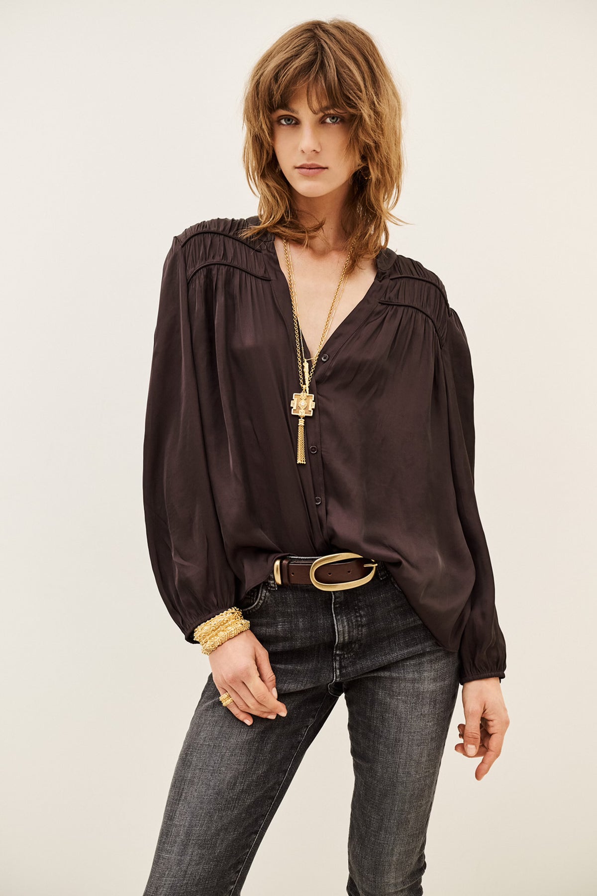 Ba&sh Cessia Top  - Purple