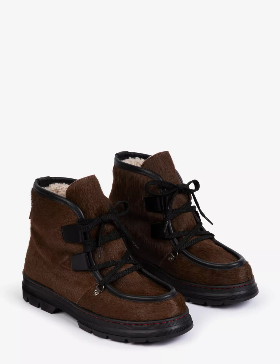 Penelope Chilvers Incredible Pony Shearling-Lined Boot Dark Oak