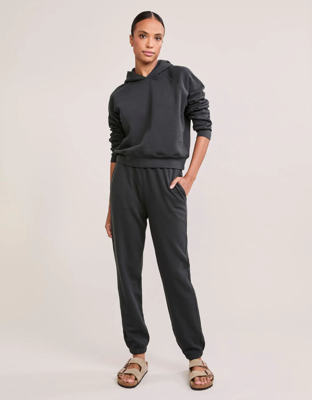 Maison Wheat Berkeley Sweatpant - Washed Black