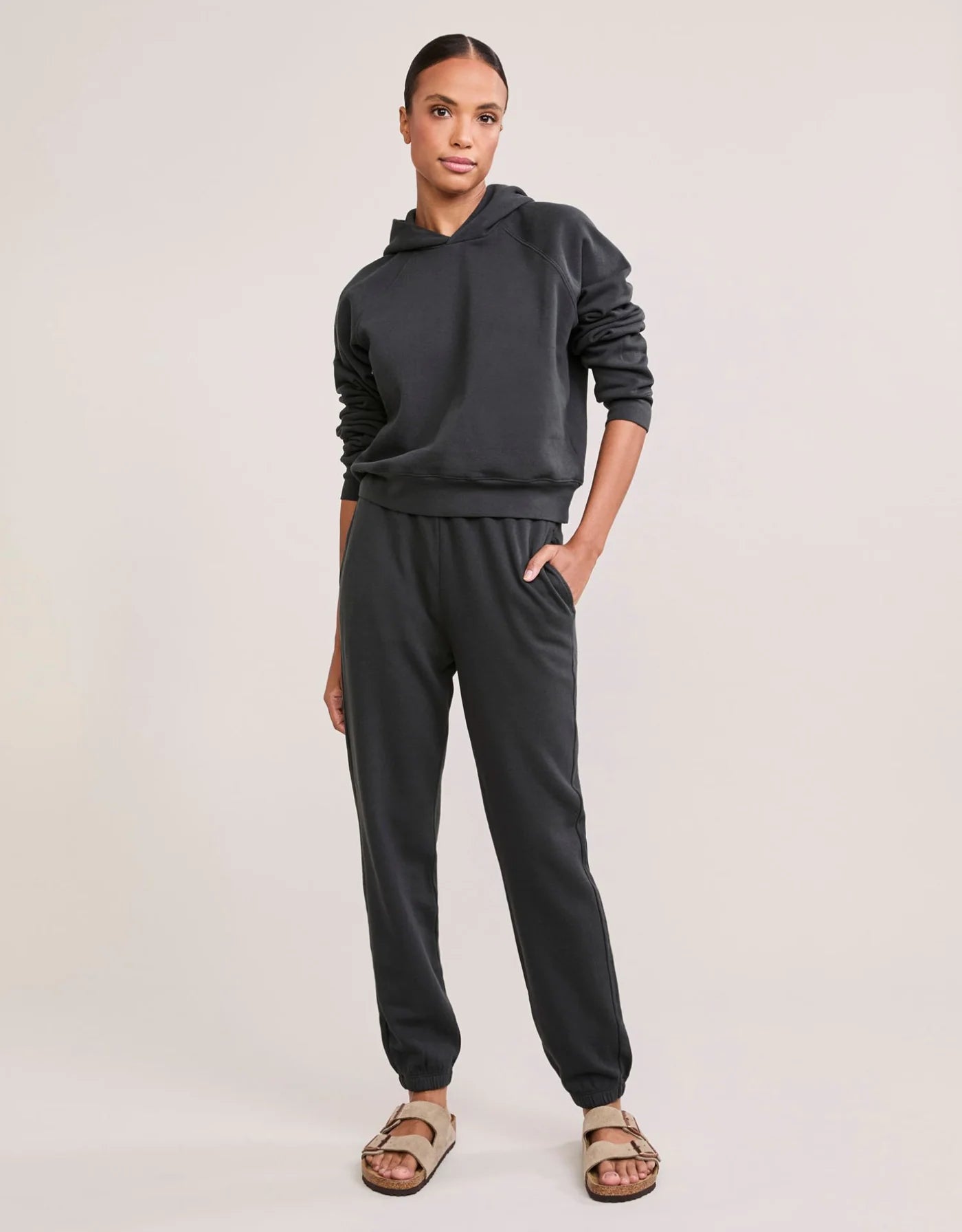 Maison Wheat Berkeley Sweatpant - Washed Black