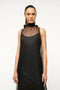 Staud Albee Dress Black with Flower Detail