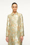 Staud Antoinette Coat Metallic Bloom