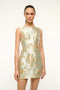 Staud Garden Dress Metallic Bloom