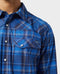 Stio Men's Eddy Shirt LS - Navy Peony Plaid