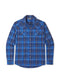 Stio Men's Eddy Shirt LS - Navy Peony Plaid