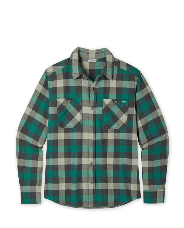 Stio Men's Miter Lightweight Flannel Shirt - Backwoods Plaid