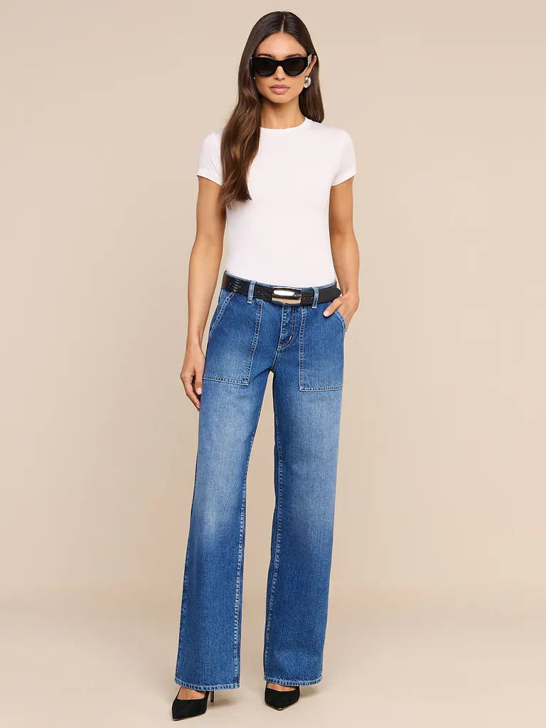 L'Agence Christel Wide-Leg Jean - Atlantis
