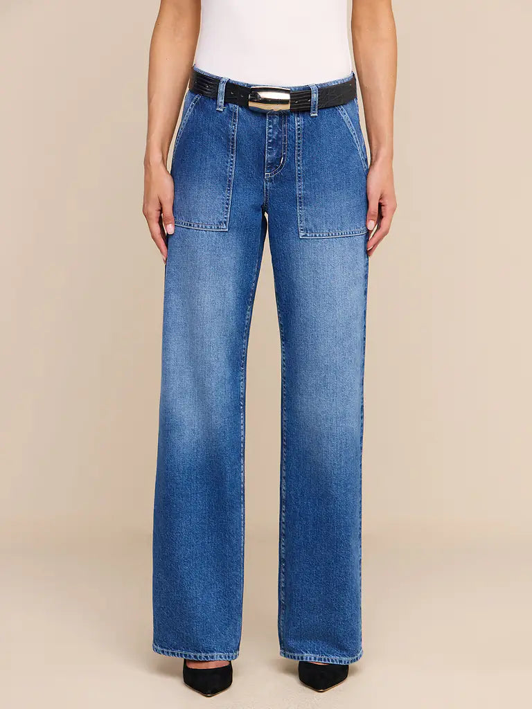 L'Agence Christel Wide-Leg Jean - Atlantis