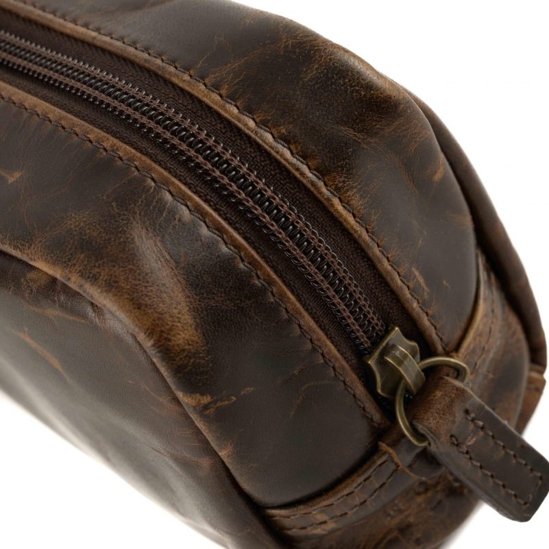 Moore and Giles George Mini Wash Kit - Brompton Brown