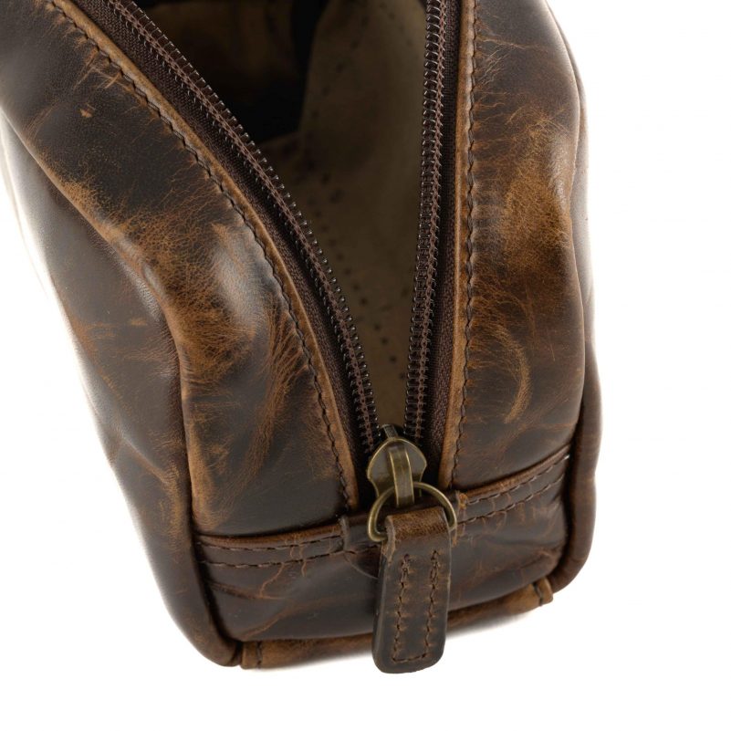Moore and Giles George Mini Wash Kit - Brompton Brown