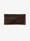 Moore & Giles Leather Eyeglass Case - Milled Brown W/ Navy