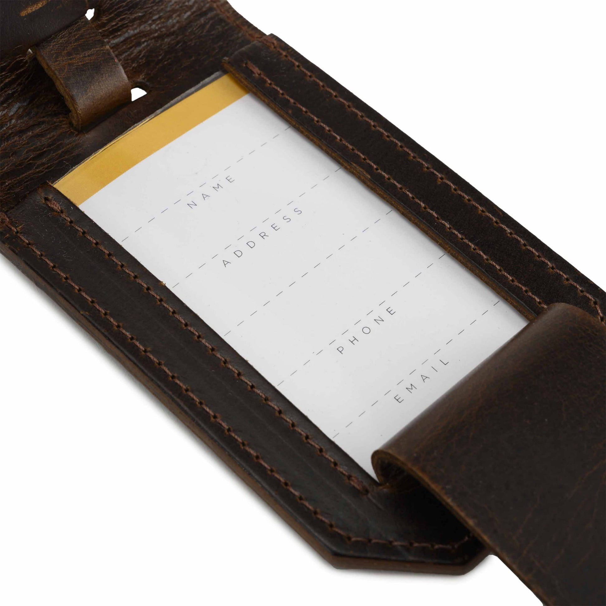 Moore and Giles Luggage Tag - Brompton Brown
