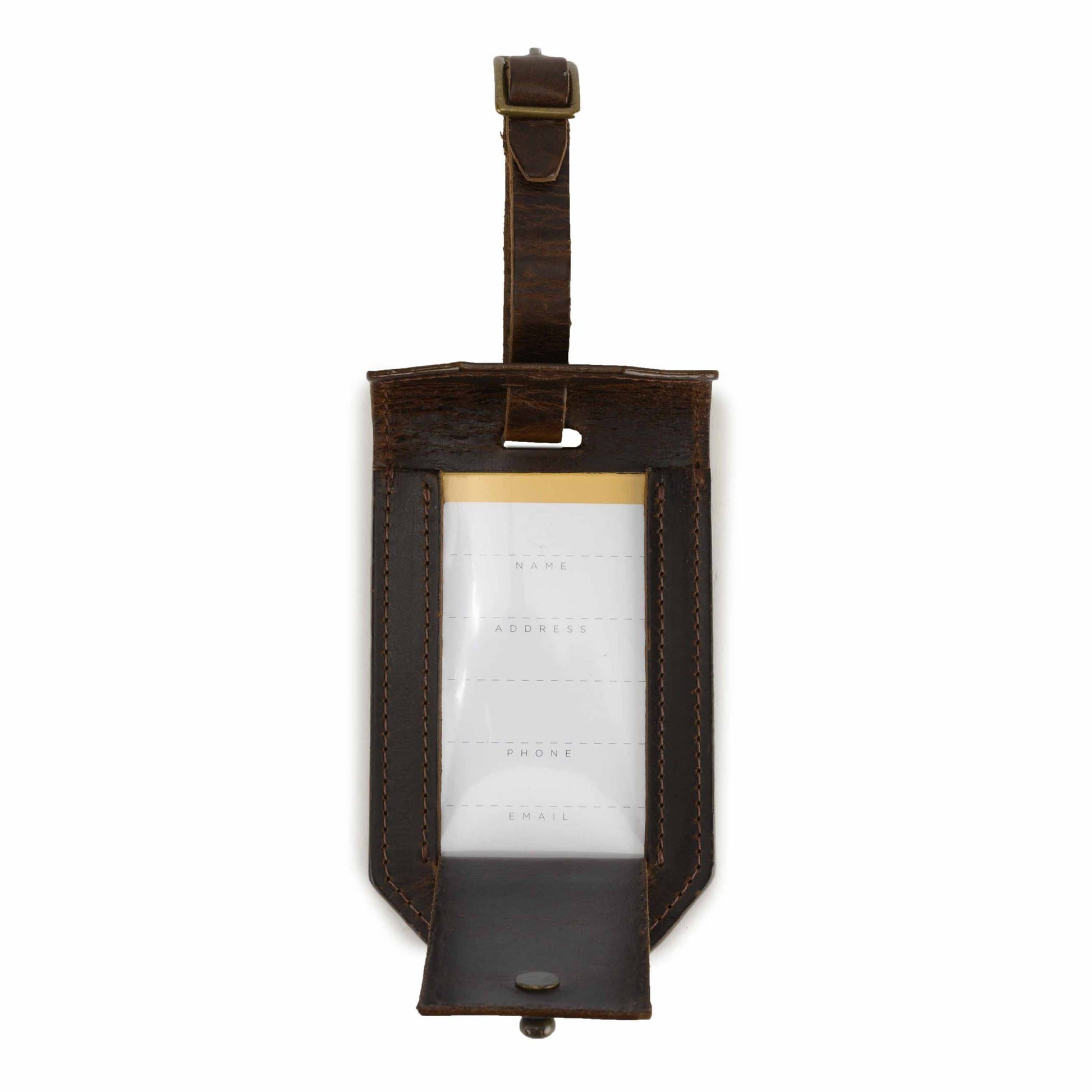 Moore and Giles Luggage Tag - Brompton Brown