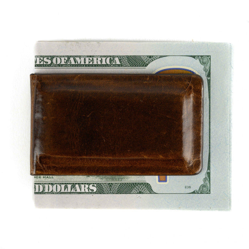 Moore & Giles Money Clip - Brompton Brown